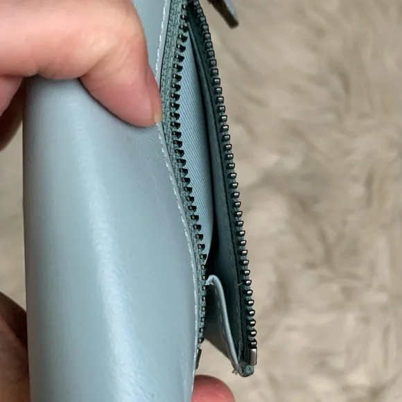 Coach Wyn Small Wallet Aqua Signature Canvas Multi - Picture 8 of 13